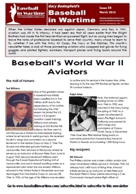 Baseball in Wartime Newsletter March 2015