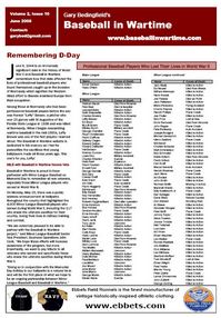 Baseball in Wartime Newsletter 10