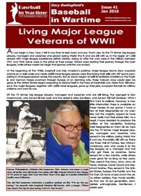 Baseball in Wartime Newsletter No 41