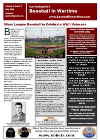 Baseball in Wartime Newsletter No 9