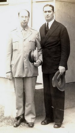 Moe Berg with Colonel Howard Dix
